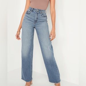 OLD NAVY Extra High-Waisted Wide-Leg Jeans